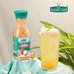 Sinh tố VẢI Golden Farm - Chai 1 lít