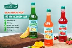 Siro Đậm Đặc DÂU Golden Farm - Chai 700ml
