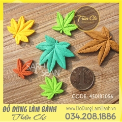 Khuôn silicone LÁ PHONG 6 size vỉ tam giác (L1368)