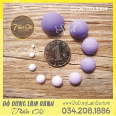 Khuôn silicone Bán cầu lớn nhỏ 10c vỉ tròn