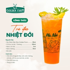 Siro Đậm Đặc ĐÀO Golden Farm - Chai 700ml