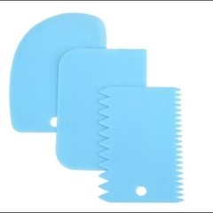 Bộ 3 miếng cắt vét Bột, chà láng, răng cưa 1 MÀU (BT0555)
