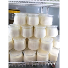 Hủ nhựa Pet TRÒN SỌC 110ml (kèm nắp) sữa chua, Panna Cotta - Lốc 20 hủ