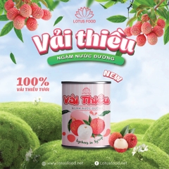 Vải ngâm LOTUS Food - Lon 560gr