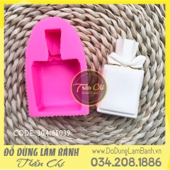 Khuôn silicone Nước hoa cột nơ 3D lớn