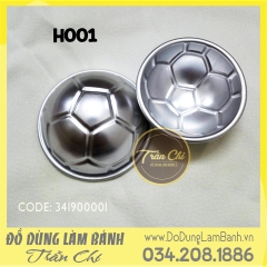 Khuôn nhôm trái banh - H001 (7cm)