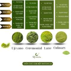 Bột Trà Xanh Matcha UJI CEREMONIAL Grade Nhật - Gói 100gr