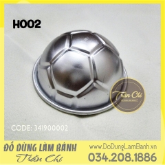 Khuôn nhôm trái banh - H002 (8cm)