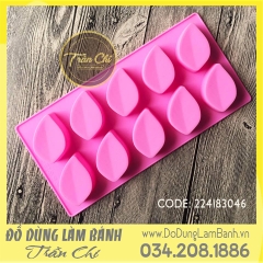 Khuôn silicone vỉ Lá lớn 10c