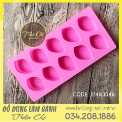 Khuôn silicone vỉ Lá lớn 10c
