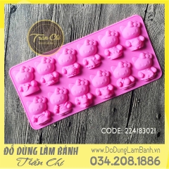 Khuôn silicone vỉ Kitty ôm 12 cung hoàng đạo