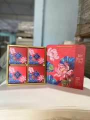 Hộp trung thu 4B (150-250gr) LIÊN HOA (ko nắp) 2026 - Lốc 10 bộ (DP26414)