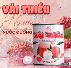 Vải Ngâm tem Hồng LOTUS FOOD - Lon 560gr