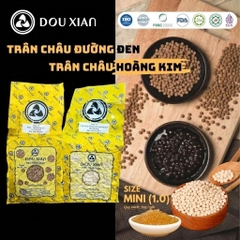 1011 - Trân Châu Dou Xian MINI ĐƯỜNG ĐEN Size 1.0 - Gói 1kg