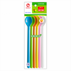 Muỗng Dài Cán Dẹp nhựa 19cm Hofaco - Bịch 6c (HPB57)