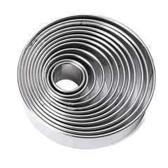 Khuôn Mousse RING TRÒN INOX Ko Đáy VN - Size 16cm (cao 6cm) (RT16)