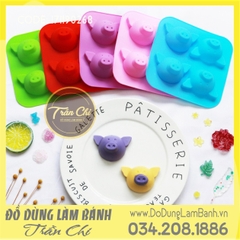 Khuôn silicone vỉ Mặt heo chu mỏ 4c (VT1413) (Updated 11/21)