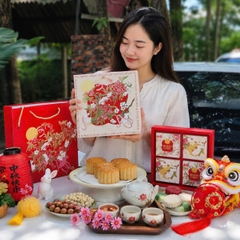 Hộp trung thu 4B (150-250gr) NGỌC THỐ SUM VẦY  - Lốc 10 bộ (NV26418)