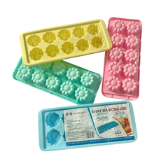 Khay Đá Nhựa Bông Cúc 10c Châu Hưng (KD10) (10 cái giảm 2.5k/1 cái)