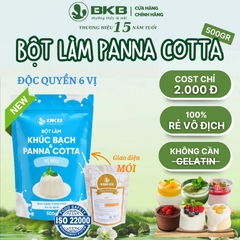 Bột làm Khúc Bạch, Panna Cotta Vị SỮA BKB - Gói 500gr