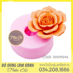 SF5046 - Khuôn silicone hoa Hồng nở xòe cánh mỏng (2/10)