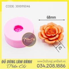 SF5046 - Khuôn silicone hoa Hồng nở xòe cánh mỏng (2/10)