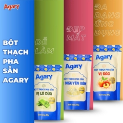 Bột Thạch Pha Sẵn AGARY vị NGUYÊN BẢN - Gói 150gr
