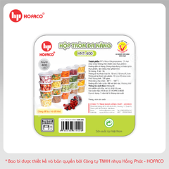 Hộp Tròn Đa Năng 400ml Hofaco - Lốc 5c (HNT.400)