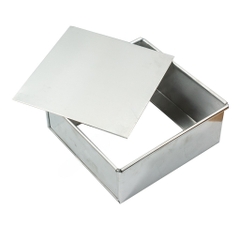 Khuôn Nhôm VUÔNG Đế RỜI - Size 24cm (cao 8cm) (VR24)