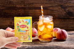 Trà LIPTON Hòa Tan Vị ĐÀO - Hộp 192gr (16 gói x 12gr)