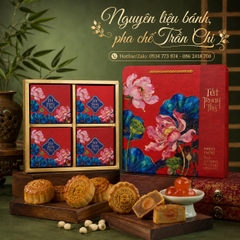 Hộp trung thu 4B (150-250gr) LIÊN HOA (ko nắp) 2026 - Lốc 10 bộ (DP26414)