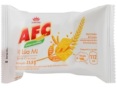 Bánh Quy AFC Cracker vị LÚA MÌ - Hộp 172gr (8 gói x 21.5gr)