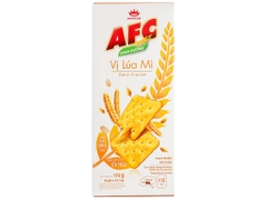 Bánh Quy AFC Cracker vị LÚA MÌ - Hộp 172gr (8 gói x 21.5gr)