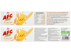 Bánh Quy AFC Cracker vị LÚA MÌ - Hộp 172gr (8 gói x 21.5gr)