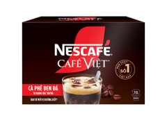 NesCafe Cafe Việt ĐEN ĐÁ Hòa Tan - HỘP 240gr (15 gói x 16gr)