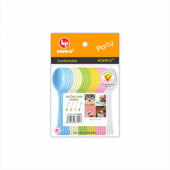 Muỗng Mini nhựa đủ màu 10cm Hofaco - Bịch 24c (HPB58)