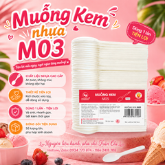 Muỗng Kem nhựa 11cm Hofaco - Bịch 50c (M03)