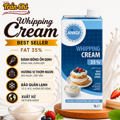 Kem Whipping Cream ANKLY 35% - Hộp 1L