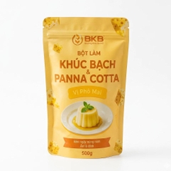 Bột làm Khúc Bạch, Panna Cotta Vị PHÔ MAI BKB - Gói 500gr