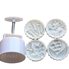 Khuôn ấn TTLX 150-190gr - 4 mặt Hoa LINH LANG (LX1539)