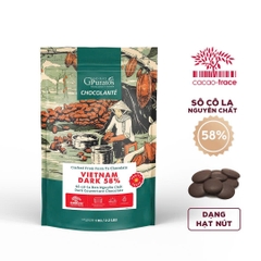 Socola Nguyên Chất NÚT ĐEN 58% ASIA Puratos - Gói 1kg
