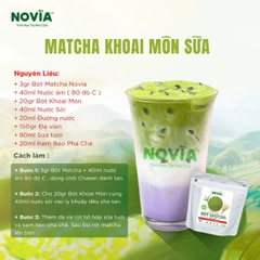 Bột Trà Xanh Matcha MŨ XANH NOVIA - Gói 100gr