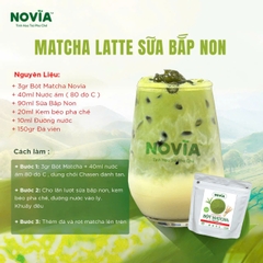 Bột Trà Xanh Matcha MŨ XANH NOVIA - Gói 100gr