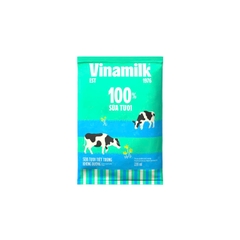Sữa tươi tiệt trùng VINAMILK 100% KO ĐƯỜNG - Gói 220ml