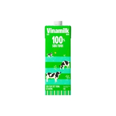 Sữa tươi tiệt trùng Vinamilk 100% CÓ ĐƯỜNG - Hộp 1L