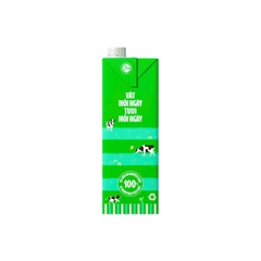Sữa tươi tiệt trùng Vinamilk 100% CÓ ĐƯỜNG - Hộp 1L