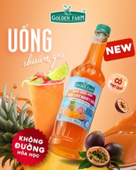 Siro ĐẬM ĐẶC Trái Cây Nhiệt Đới Golden Farm - Chai 700ml