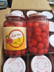 Trái CHERRY ĐỎ có cuống - Hủ 710gr