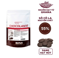 Socola Nguyên Chất NÚT ĐEN 55% AFRICA Puratos - Túi 1kg