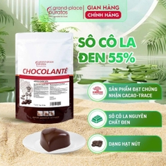Socola Nguyên Chất NÚT ĐEN 55% AFRICA Puratos - Túi 1kg